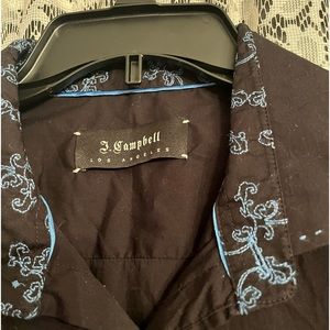 J Campbell men’s shirt black size XL